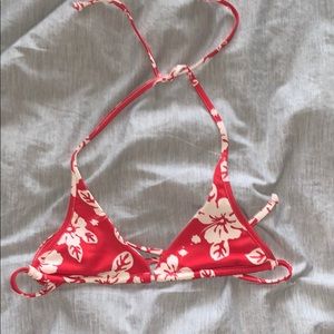 Floral bikini top